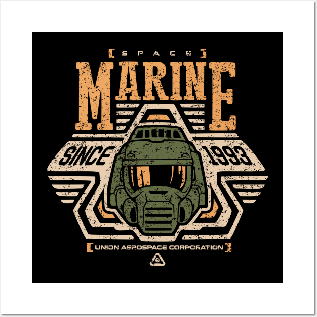 Space Marine Wall Art by Olipop